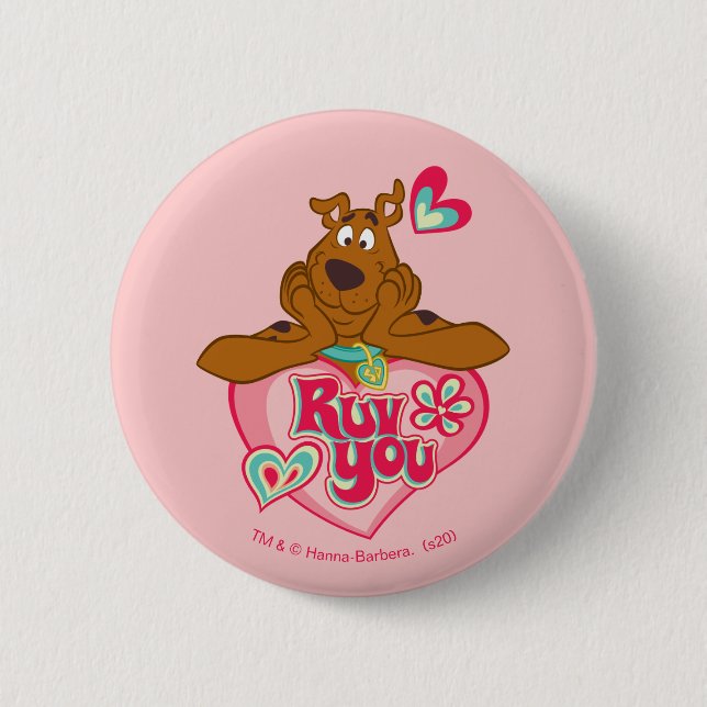 Scooby-Doo - Ruv You 6 Cm Round Badge (Front)