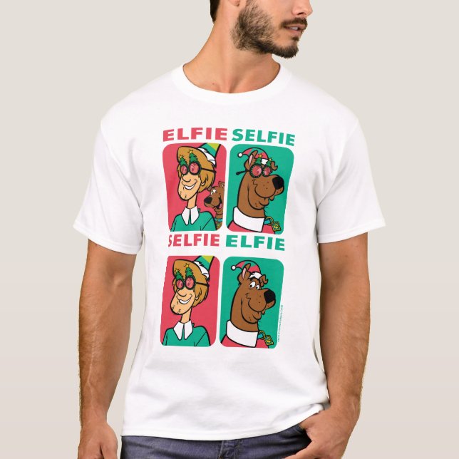 Scooby-Doo & Shaggy "Elfie Selfie" T-Shirt (Front)