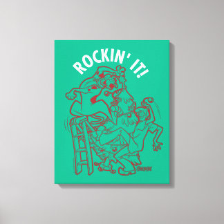 Scooby-Doo & Shaggy Rockin' It 'Round The Tree Canvas Print