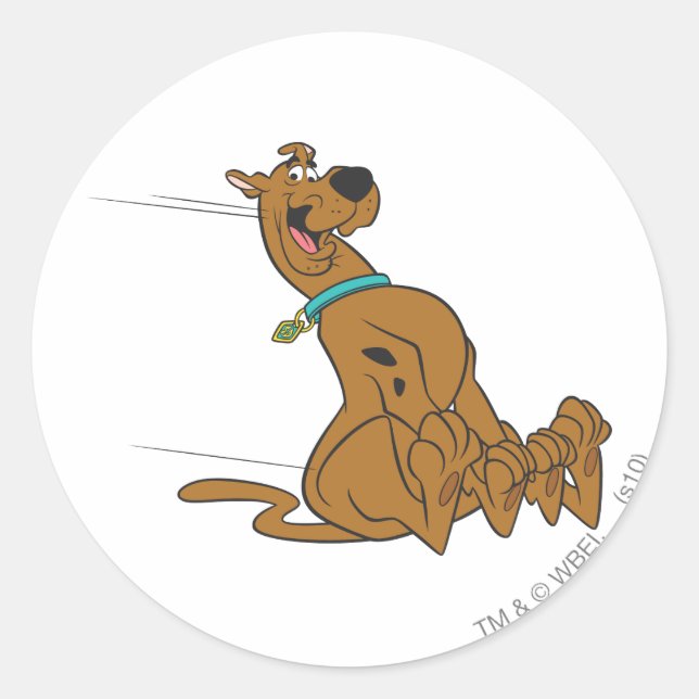 Scooby-Doo Slide Classic Round Sticker (Front)