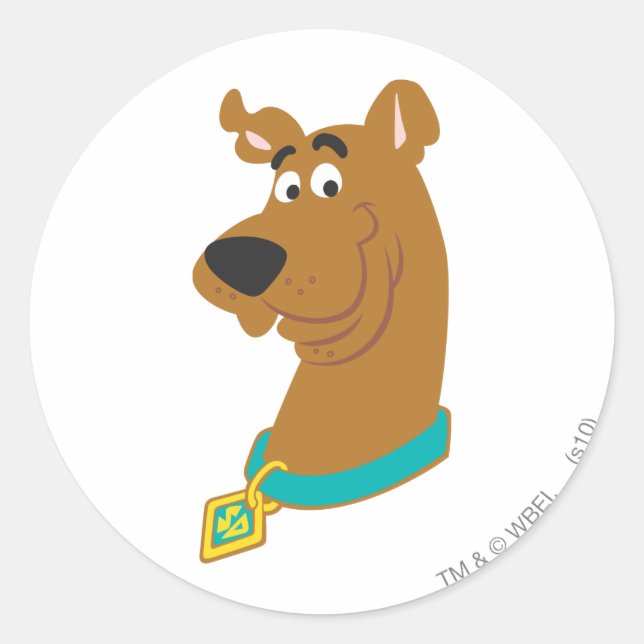 Scooby-Doo Smile Classic Round Sticker (Front)