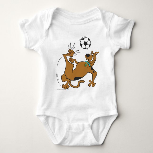 Scooby-Doo Soccer Overhead Kick Baby Bodysuit (Front)
