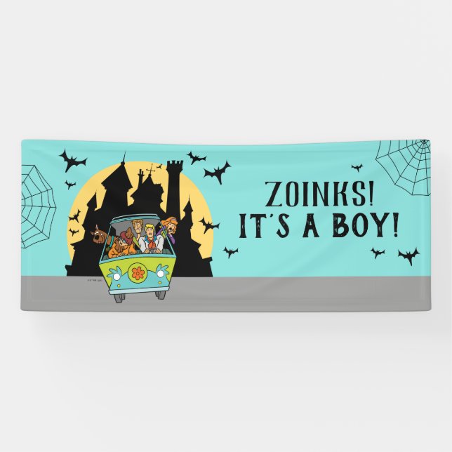 Scooby-Doo Spooktacular Halloween Baby Shower Banner (Horizontal)