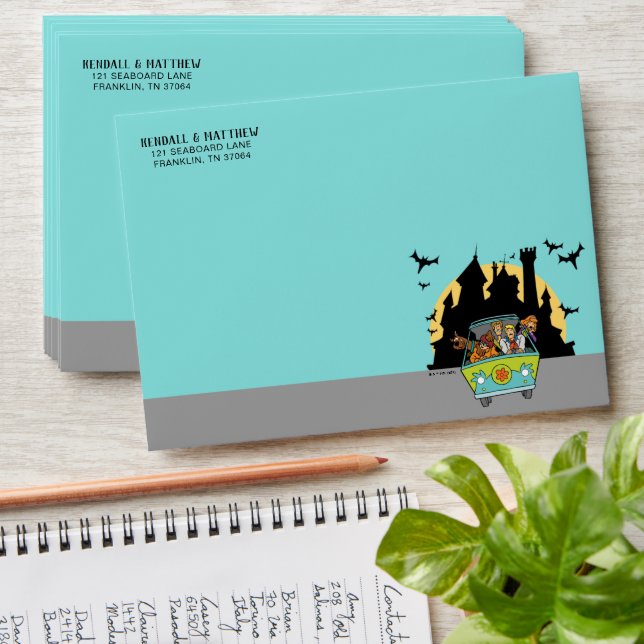 Scooby-Doo Spooktacular Halloween Baby Shower Envelope (Stacked)