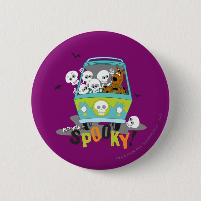 Scooby-Doo Spooky Mystery Machine 6 Cm Round Badge (Front)