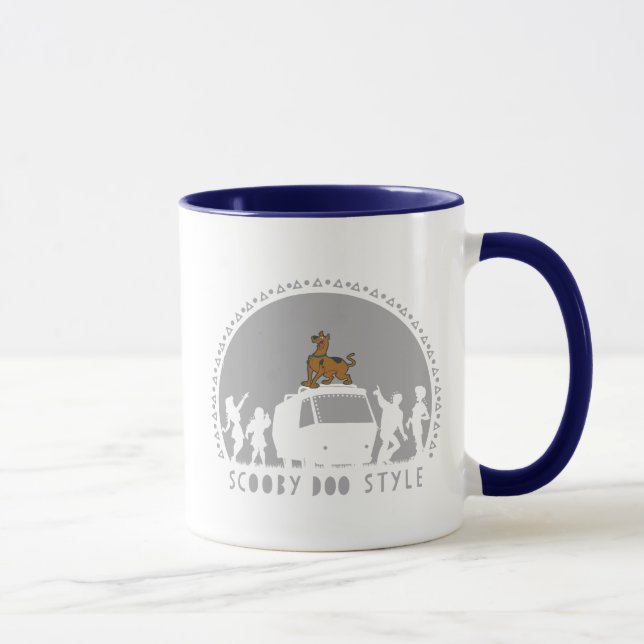Scooby-Doo Style Tribal Van Silhouette Mug (Right)
