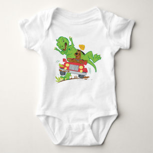 Scooby-Doo T-Rex Attack Baby Bodysuit