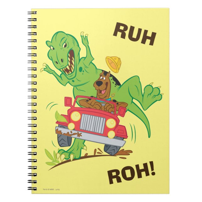 Scooby-Doo T-Rex Attack Spiral Notebook (Front)
