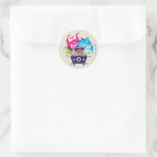 Scooby-Doo   The Fearless Mystery Machine Classic Round Sticker
