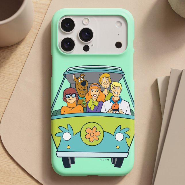 Scooby-Doo & The Gang Mystery Machine (Simulated case on table)
