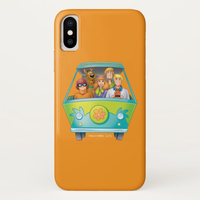Scooby-Doo & The Gang Mystery Machine Airbrush Case-Mate iPhone Case (Back)