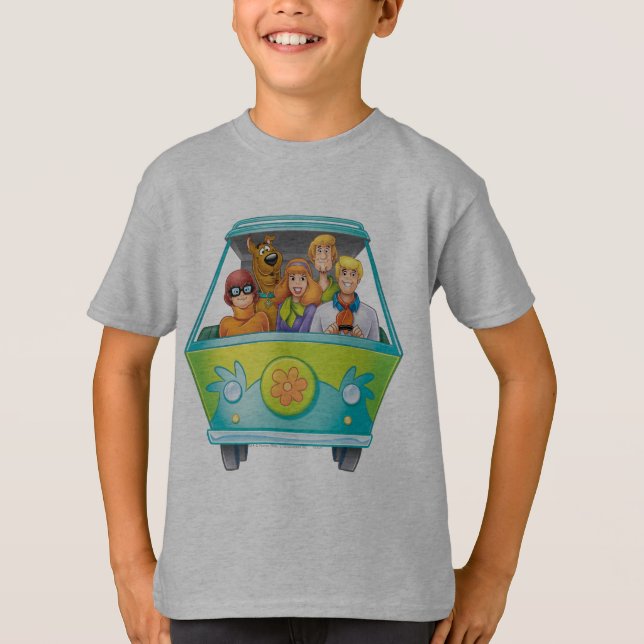 Scooby-Doo & The Gang Mystery Machine Airbrush T-Shirt (Front)