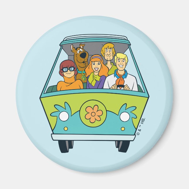 Scooby-Doo & The Gang Mystery Machine Magnet (Front)