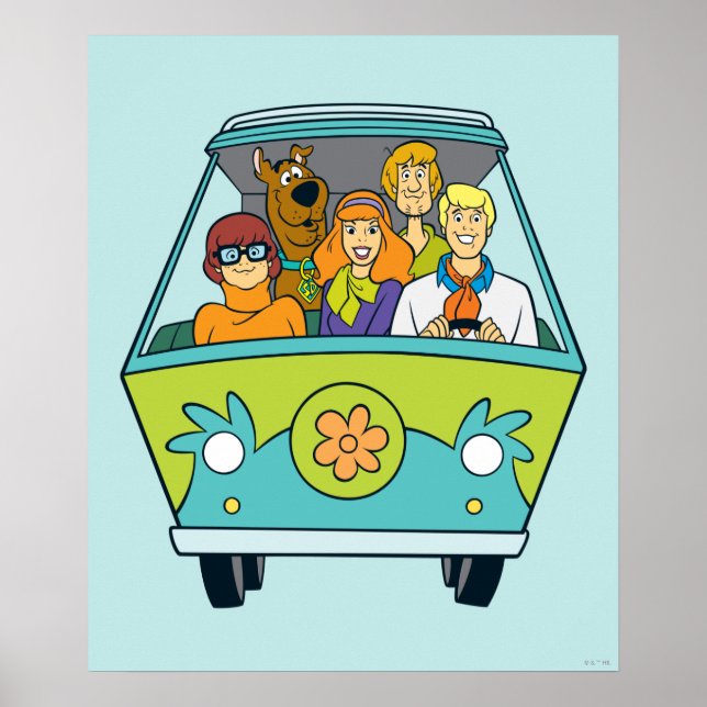 Scooby-Doo & The Gang Mystery Machine Poster (Front)