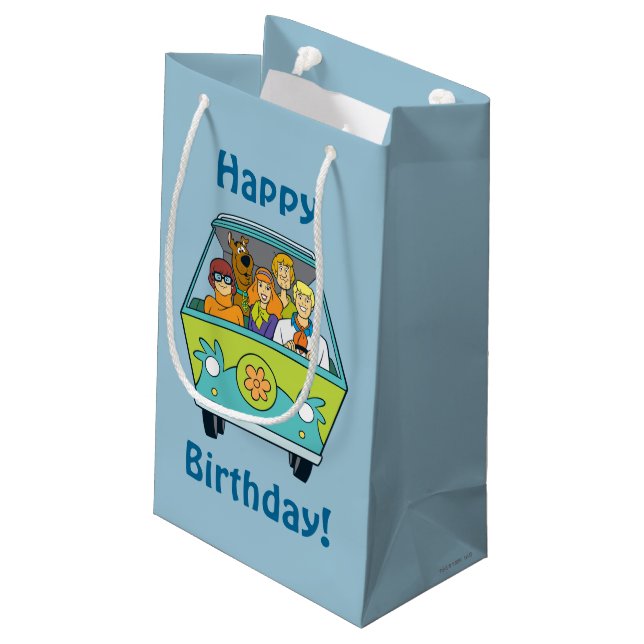 Scooby-Doo & The Gang Mystery Machine Small Gift Bag (Back Angled)