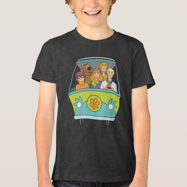 Scooby-Doo & The Gang Mystery Machine Tri-Blend Shirt (Front)