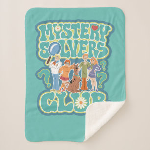 Scooby-Doo & the Gang "Mystery Solvers Club" Sherpa Blanket