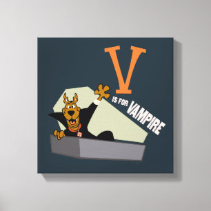 Scooby-Doo   V is for Vampire Canvas Print