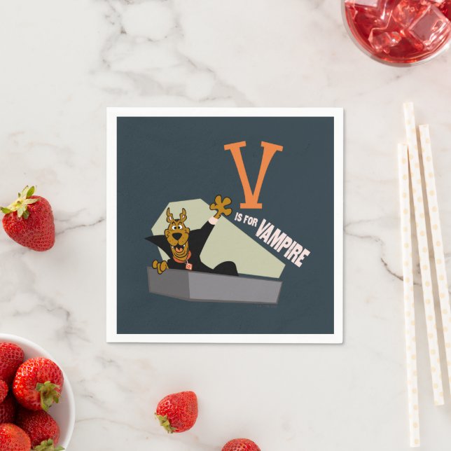 Scooby-Doo | V is for Vampire Napkin (Insitu)