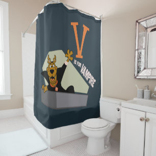 Scooby-Doo V is for Vampire Shower Curtain