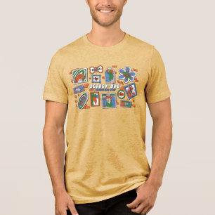 Scooby-Doo Wall of Halloween Picture Frames Tri-Blend Shirt