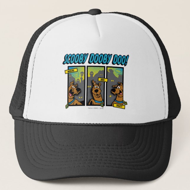Scooby-Doo Where Are You Comic Panels Trucker Hat (Front)