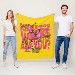 Scooby-Doo Where Are You Punk Guitar Riff Fleece Blanket