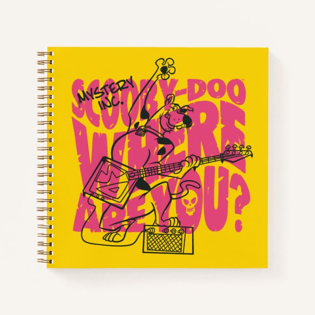 Scooby-Doo Where Are You Punk Guitar Riff Notebook (Front)