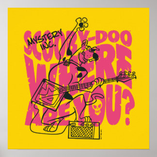 Scooby-Doo Where Are You Punk Guitar Riff Poster