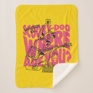 Scooby-Doo Where Are You Punk Guitar Riff Sherpa Blanket