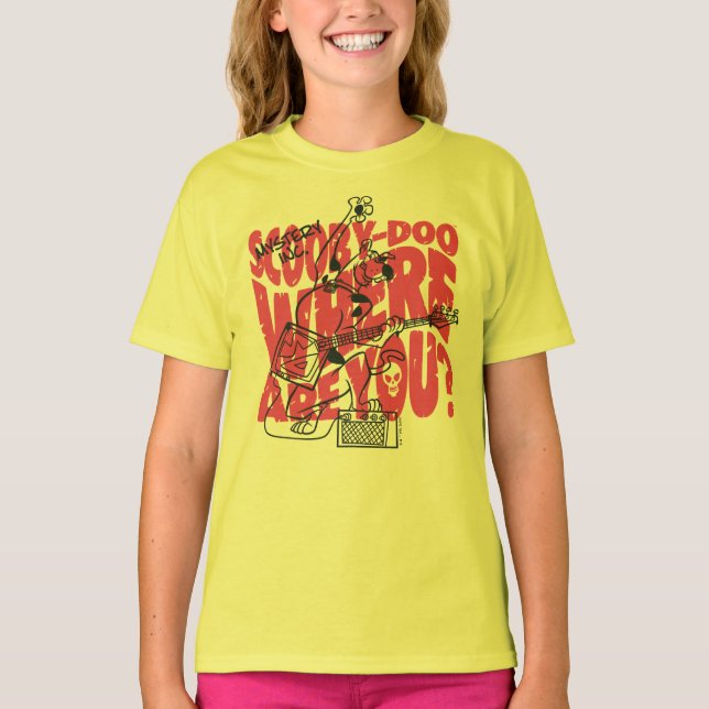 Scooby-Doo Where Are You Punk Guitar Riff T-Shirt (Front)