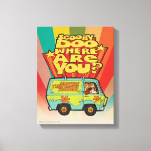 Scooby-Doo   "Where Are You?" Retro Cartoon Van Canvas Print