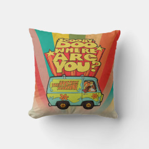 Scooby-Doo   "Where Are You?" Retro Cartoon Van Cushion