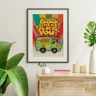 Scooby-Doo | "Where Are You?" Retro Cartoon Van Poster