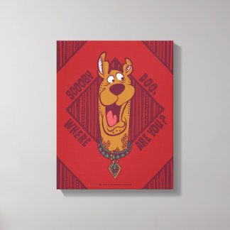 Scooby-Doo Where Are You Tribal Graphic Canvas Print