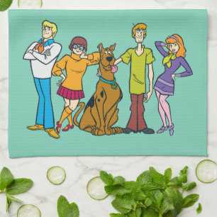 Scooby-Doo Whole Gang 14 Mystery Inc Tea Towel