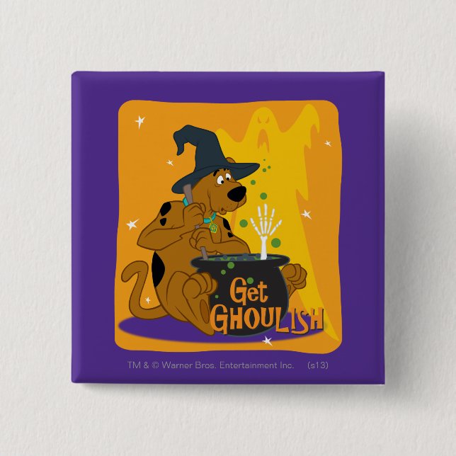 Scooby-Doo Witch's Cauldron 15 Cm Square Badge (Front)
