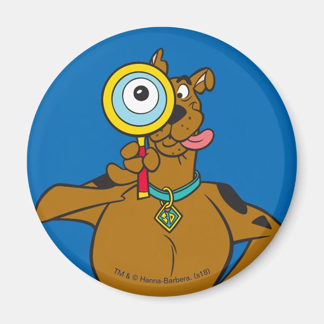 Scooby-Doo With Magnifying Glass Magnet (Front)