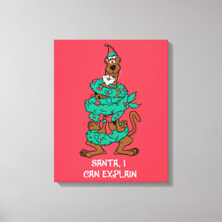 Scooby-Doo Wrapped In Wreaths Canvas Print