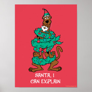 Scooby-Doo Wrapped In Wreaths Poster