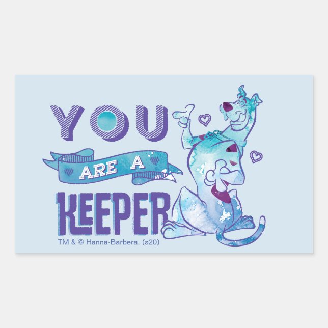Scooby-Doo - You Are A Keeper Rectangular Sticker (Front)
