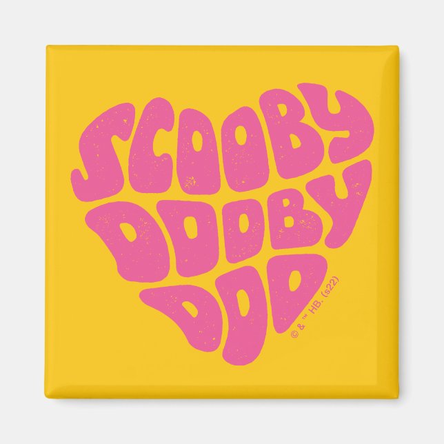 Scooby Dooby Doo Heart Magnet (Front)