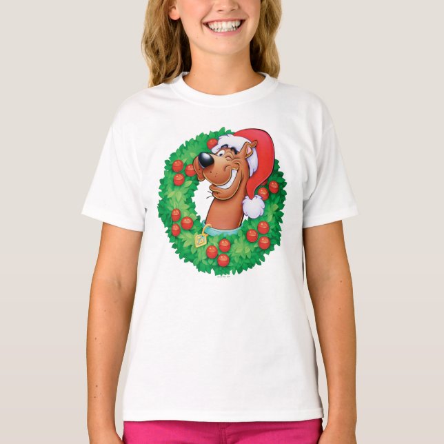 Scooby in Wreath T-Shirt (Front)