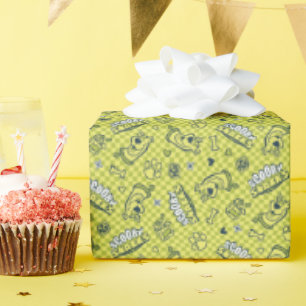 Scooby Snacks Galore Chequered Pattern Wrapping Paper