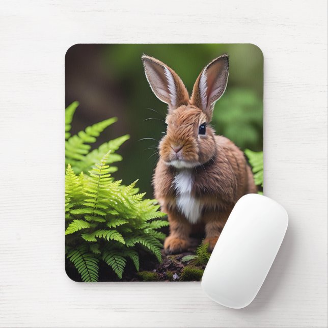 Scooby The Dwarf Bunny Rabbit, Mousepad (With Mouse)