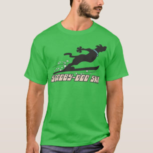 ScoobyDoo Ski Snow Silhouette Side View  T-Shirt