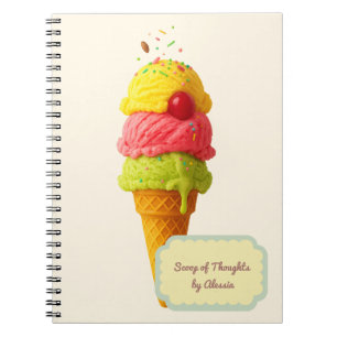 Scoop of Thoughts – Personalised Ice Cream Notebook