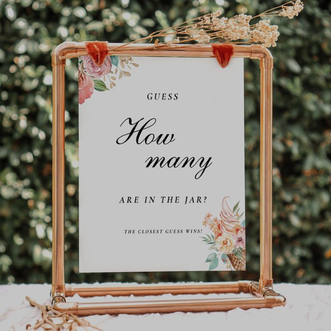 Scooped Up Guess How Many Bridal Shower Sign (Creator Uploaded)