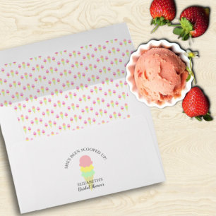 Scooped Up Ice Cream Bridal Shower Envelope