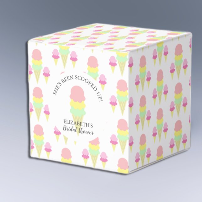 Scooped Up Ice Cream Bridal Shower Favour Box (Creator Uploaded)